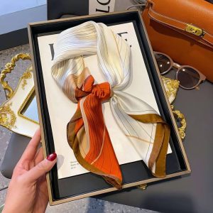 Foulard Carré – Aurore Terracotta Foulard Carré - Aurore Terracotta