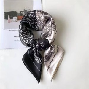 Foulard Carré - Duo Cachemire Contrasté