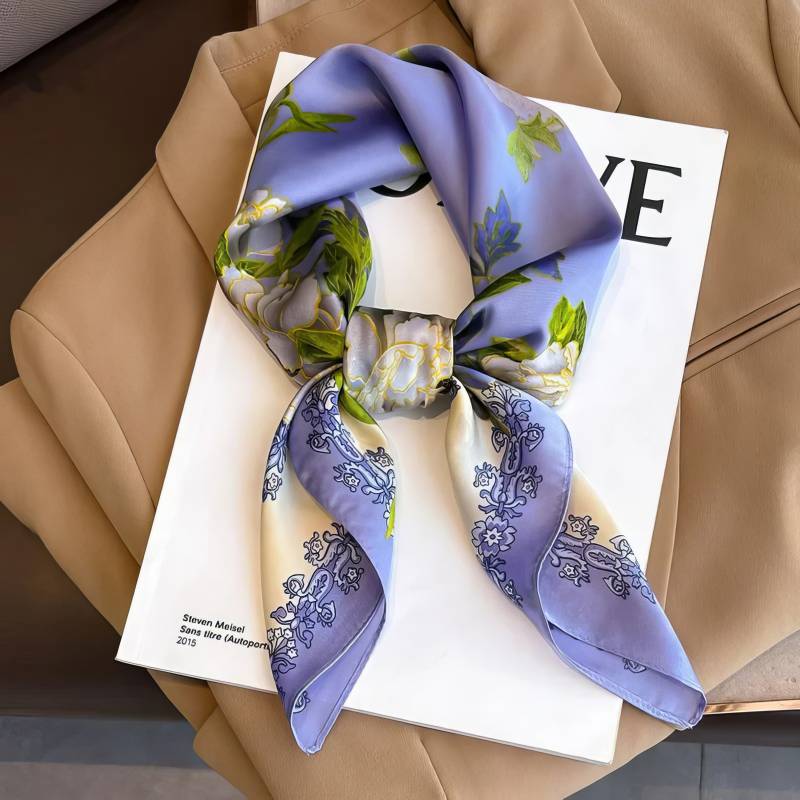 Foulard Carré – Lavande Florale Foulard Carré - Lavande Florale