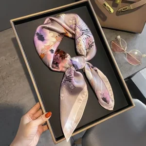 Foulard Carré - Brume Florale Lavande