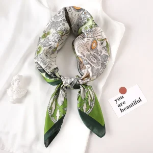 Foulard Carré - Oasis Fleurie