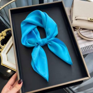 Foulard Carré - Bleu Azur Chic
