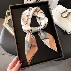 Foulard Carré - Éclat Marbré