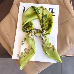 Foulard Carré - Jardin Citron Vert