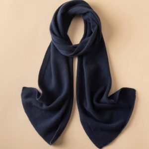 Écharpe Cachemire - Bleu Marine Élégant