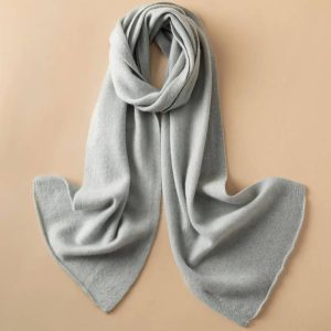 Écharpe Cachemire - Brume Gris Clair
