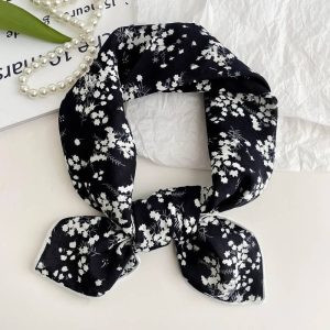 Foulard en coton – Bouquet d’encre Foulard en coton - Bouquet d’encre