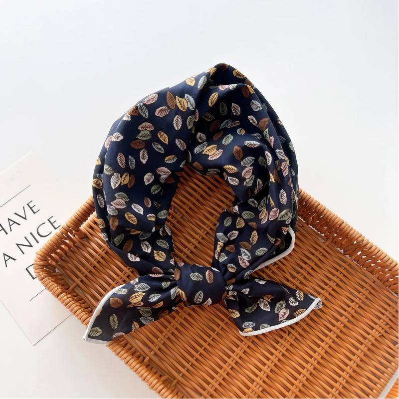 Foulard en coton – Feuillage crépuscule Foulard en coton - Feuillage crépuscule