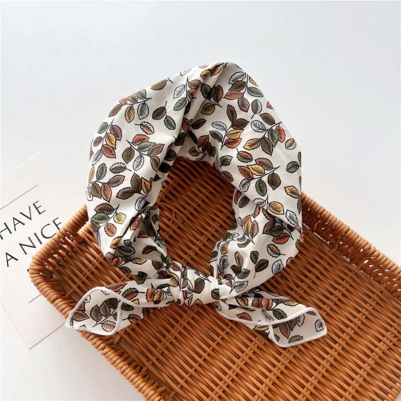 Foulard en coton – Feuillage d’automne Foulard en coton - Feuillage d’automne