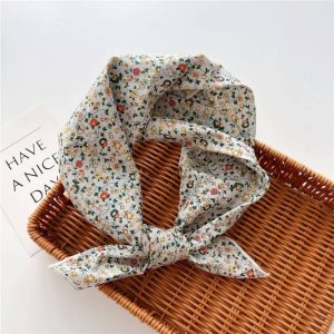 Foulard en coton - Liseron fleuri clair
