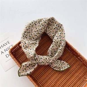 Foulard en coton - Mini fleurs champêtres