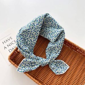 Foulard en coton - Myosotis azurés
