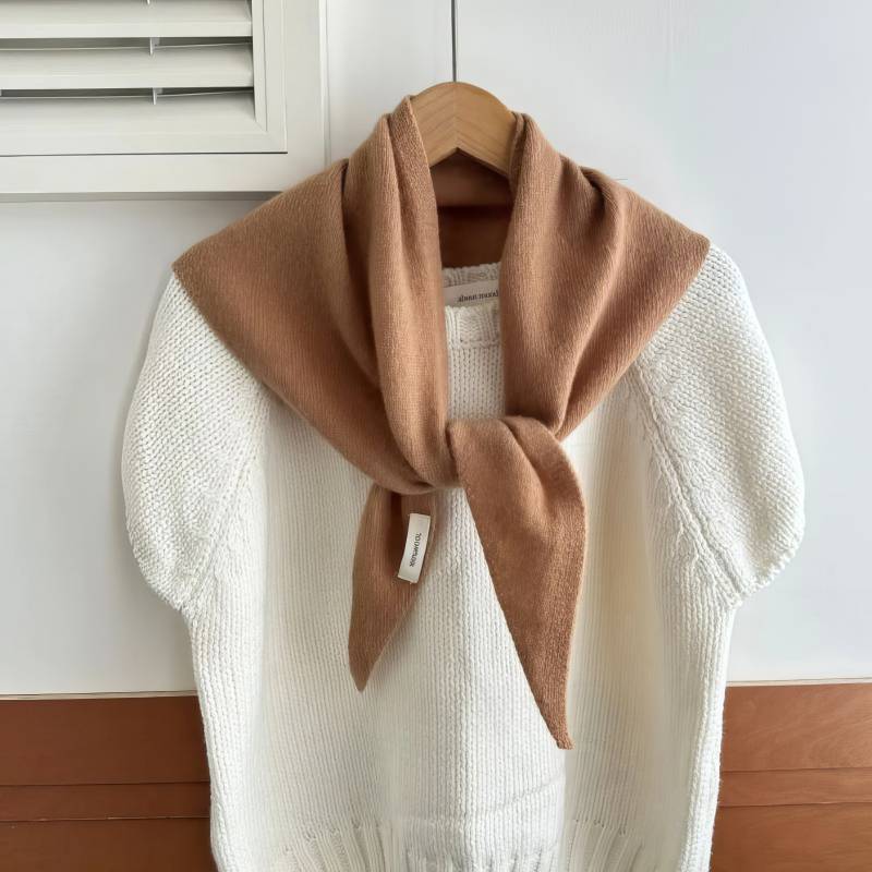 Foulard en laine – Douceur Camel Foulard en laine - Douceur Camel