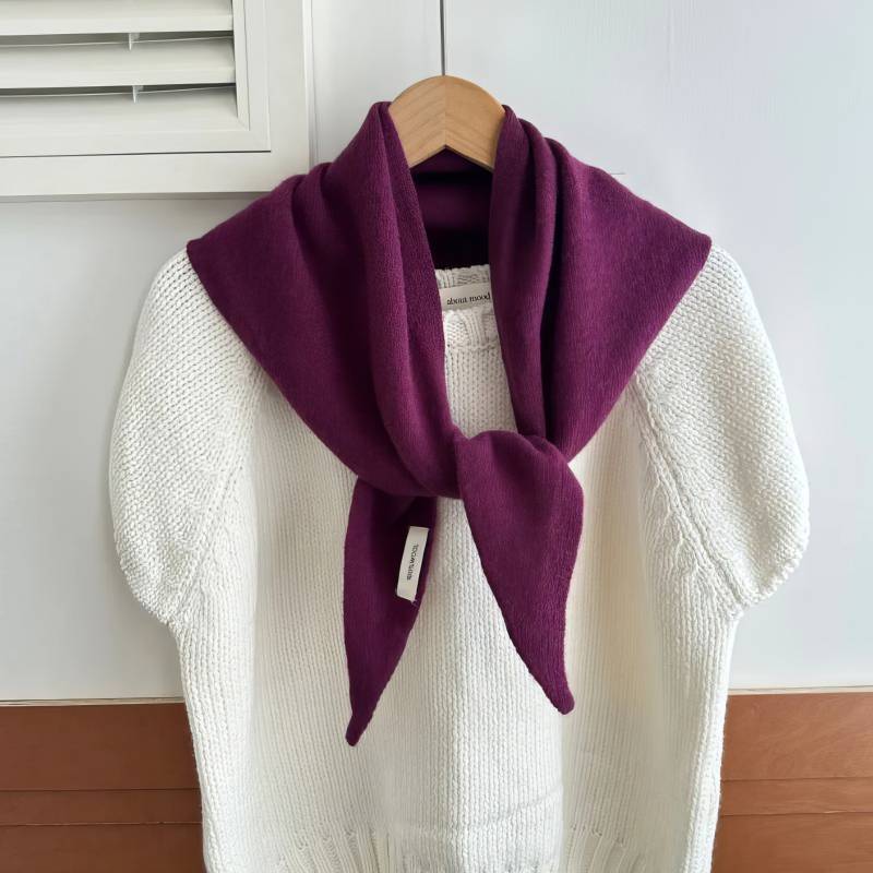 Foulard en laine – Reflet Améthyste Foulard en laine - Reflet Améthyste