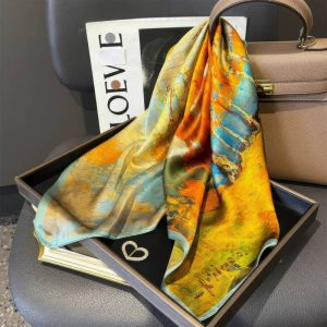 Foulard en soie - Aurore Abstraite