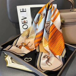 Foulard en soie - Élan Solaire