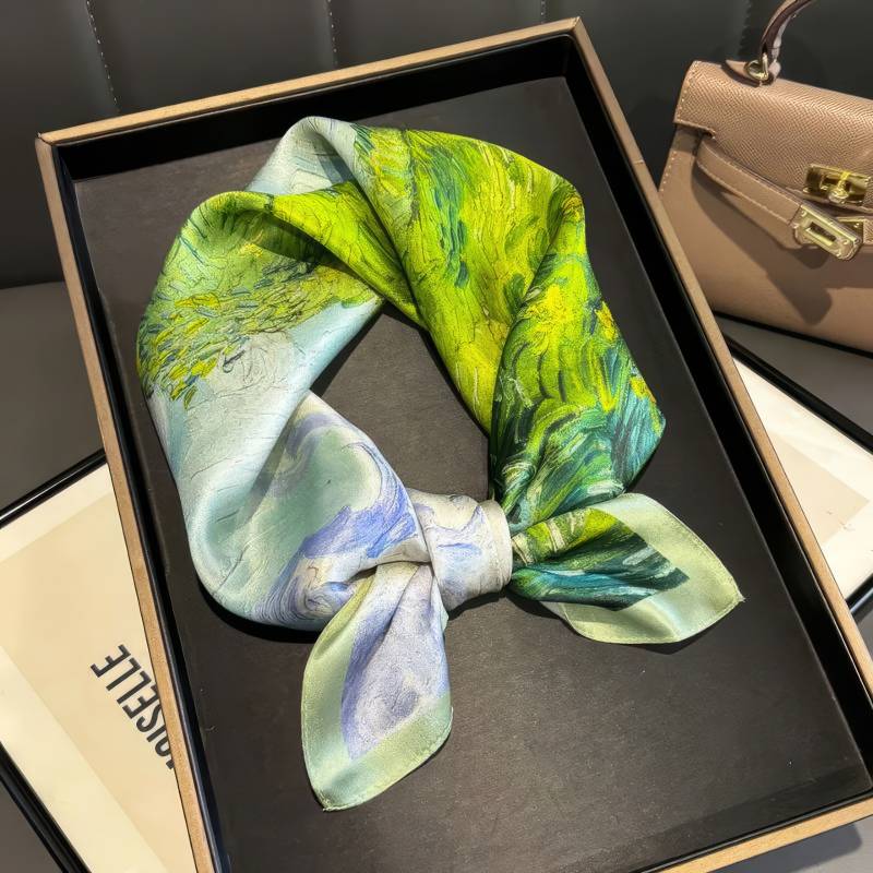 Foulard en soie – Impression de Jade Foulard en soie - Impression de Jade