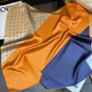 Foulard en soie - Safran Indigo